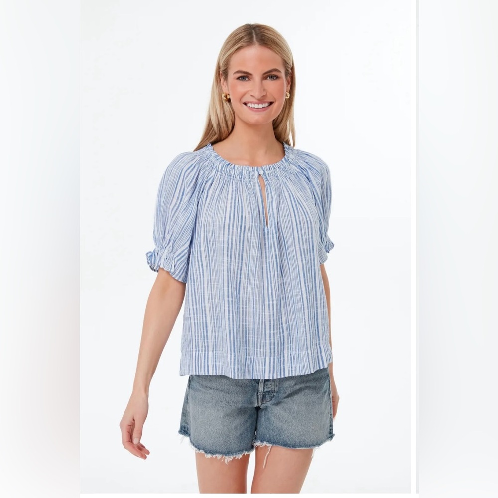 Apiece Apart Casin Seaside Stripe top Size Small